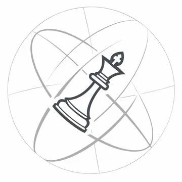 Abstract Focus Icon Centered Clean White Form Stock Illustration