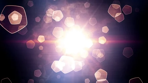 Abstract Focus Particles Stock Footage 92335327