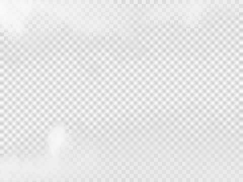 Abstract Fog Cloud Smoke Overlay Isolated on Transparent Background Stockillustratie