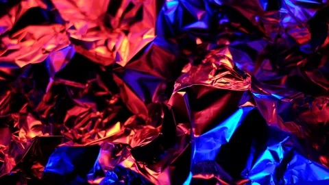 Abstract foil in neon lights Video stock 87888634