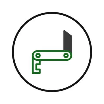 Abstract folding multi tool gadget illustration highlighting clever enginee.. Stock Illustration