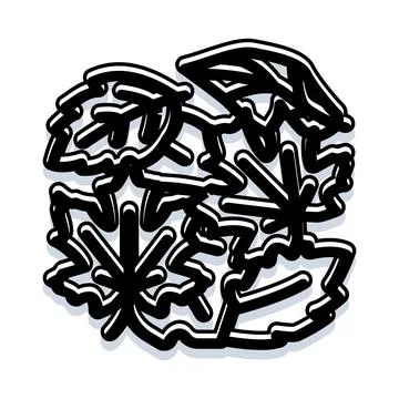 Abstract foliage pattern art illustration design 스톡 일러스트