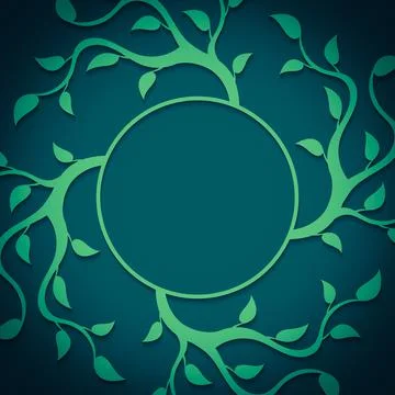 Abstract foliate frame Stock-Illustration