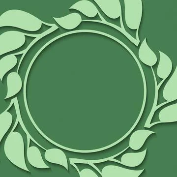 Abstract foliate frame Stock-Illustration