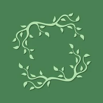 Abstract foliate frame Stock-Illustration