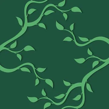 Abstract foliate frame 스톡 일러스트