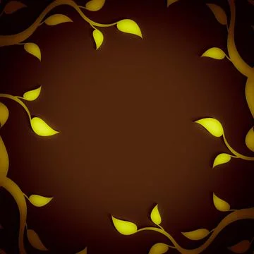 Abstract foliate frame Stock-Illustration