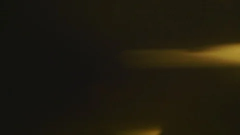 Abstract footage of fast train passing by at night. Blurry yellow and Video stock 107565454