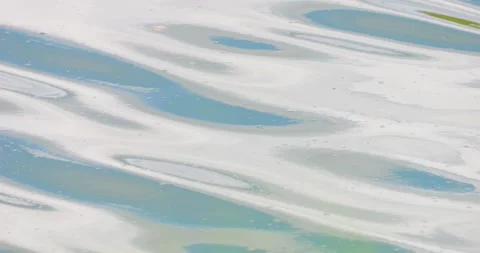 Abstract footage of sky and clouds reflecting on the surface of the lake Stock-Footage 237809862