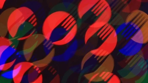Abstract fork in move on the background blue, orange, red, green circles Stock Footage 72822229