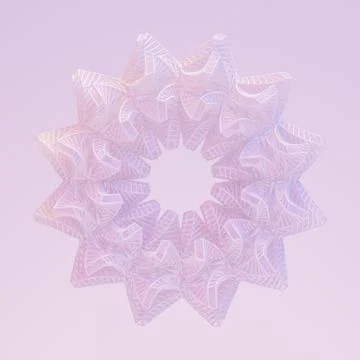 Abstract form. 3d illustration, 3d rendering. Stockillustratie