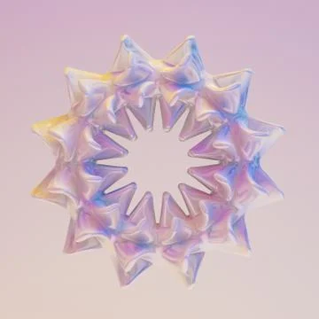 Abstract form. 3d illustration, 3d rendering. Stock Illustration