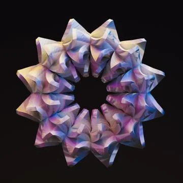 Abstract form. 3d illustration, 3d rendering. Stock Illustration