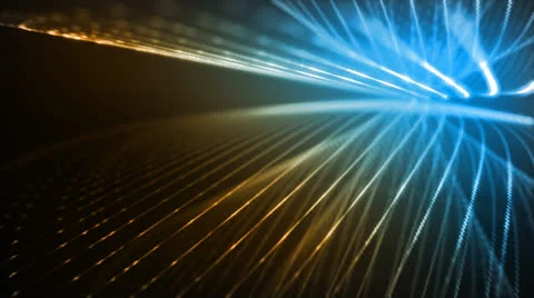 Abstract Form Amber Blue Stock Footage 25855959