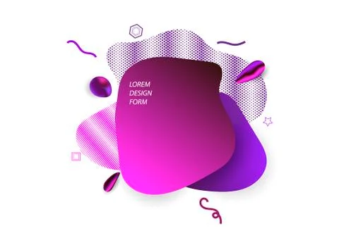 Abstract form dynamic composition. Unique abstract Stock Illustration