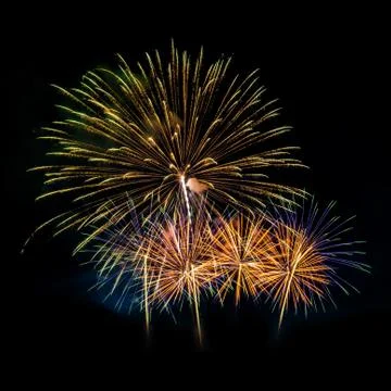 Abstract form of firework Stock Photos