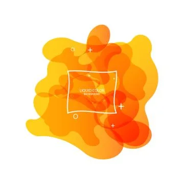 Abstract form of fluid. Liquid design. Liquid dynamic background for web sites Stock Illustration