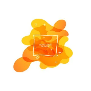 Abstract form of fluid. Liquid design. Liquid dynamic background for web sites Stock Illustration