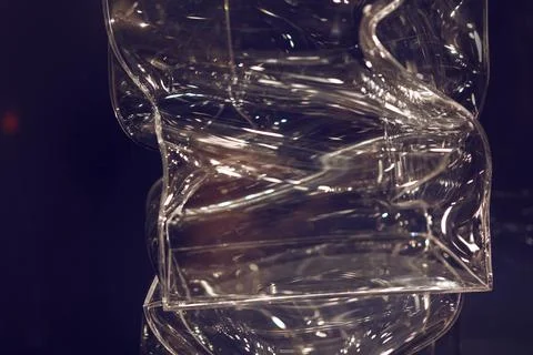 Abstract form of glass Foto stock