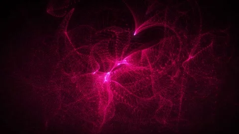Abstract form particle and motion background. Animation cyber or technology Stock Footage 308114433