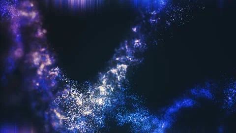 Abstract form from particles Stock Footage 98835966