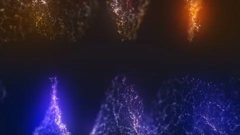 Abstract form from particles Stock Footage 98875847