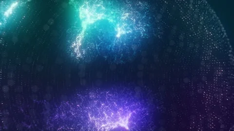Abstract form from particles v4 Stock-Footage 98906441
