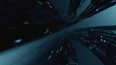 Abstract Form In Space Stock Footage 255286272