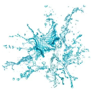 Abstract form of splash water Stock Photos