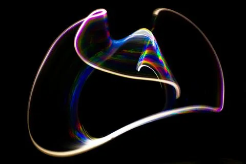 Abstract forms of light. 3D representation or 3D illustration of the internat Stock Photos