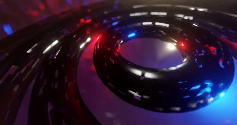 Abstract Forms Rotation Loop Stock Footage 250512122