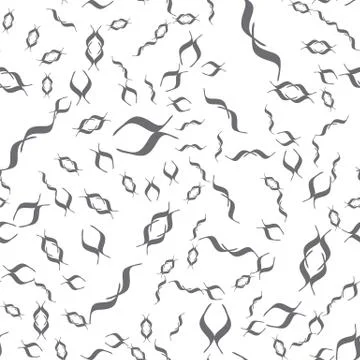 Abstract forms seamless pattern. Vector illustration. Stock Illustration