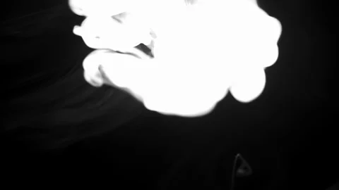 Abstract Forms Of Smoke On Black Background. Stock Footage 122525516