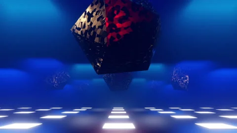 Abstract Forms In Space Stock Footage 280100089