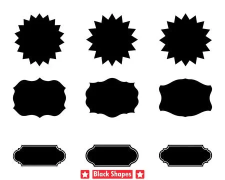 Abstract Forms Vector Collection Versatile Silhouettes for Creative Endeavors Stock Illustration