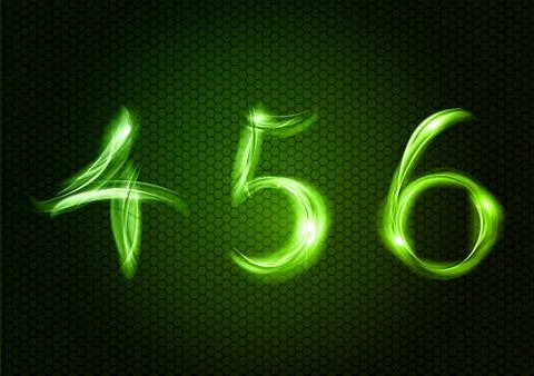 Abstract four, five, six イラスト素材