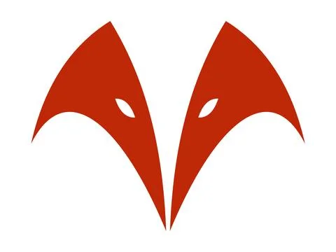 Abstract Fox Head Icon Graphic Stock-Illustration