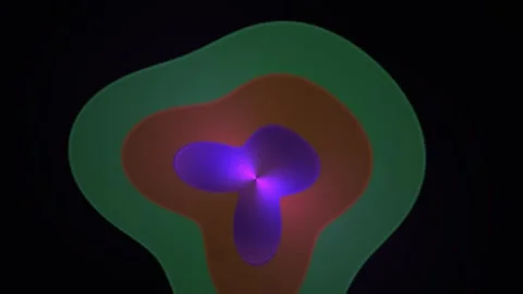 Abstract Fractal Animation Featuring Pulsing Geometric Shapes and Vibrant C.. Stock Footage 341788047