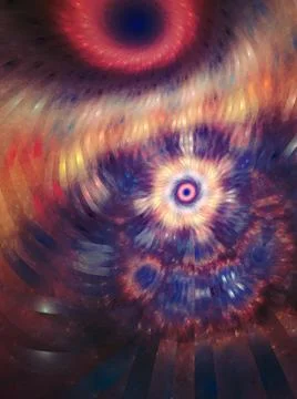 Abstract fractal art background pattern with a woven appearance イラスト素材