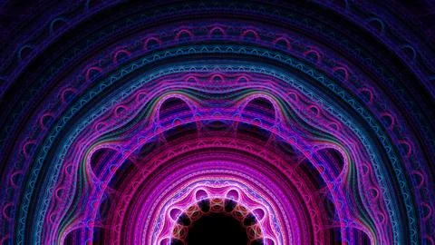 Abstract fractal art background pattern. Beautiful fractal illustration Stock Illustration