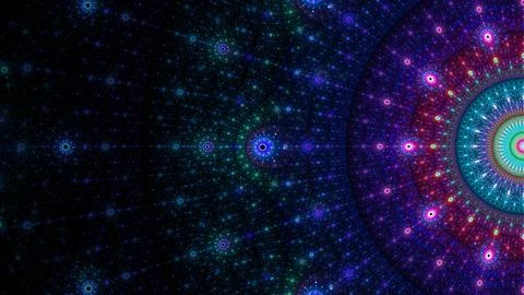 Abstract fractal art background pattern. Beautiful fractal illustration Stock Illustration
