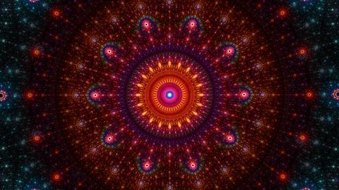 Abstract fractal art background pattern. Beautiful fractal illustration Stock Illustration