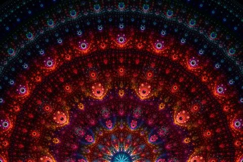 Abstract fractal art background pattern. Beautiful fractal illustration Illustrazione stock