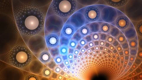 Abstract fractal art background pattern. Beautiful fractal illustration Illustrazione stock