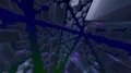 Abstract fractal art geometry animation flight through futuristic planet colony HD Footage