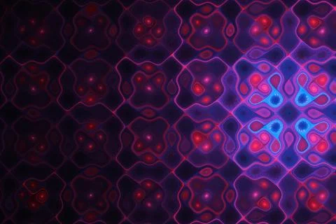 Abstract fractal art pattern on a dark background. Beautiful fractal Stock Illustration