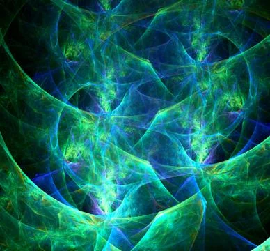 Abstract fractal background bizarre intertwining of lines and colors. Stock Illustration