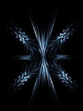 Abstract fractal background. Computer generated graphics. Exploding star. Stock Illustration