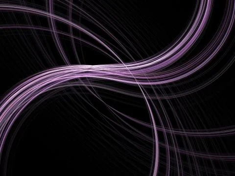 Abstract fractal background. Computer generated graphics. Violet waves. Illustrazione stock