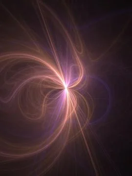 Abstract fractal background. Computer generated graphics. Magic lights. Stock Illustration